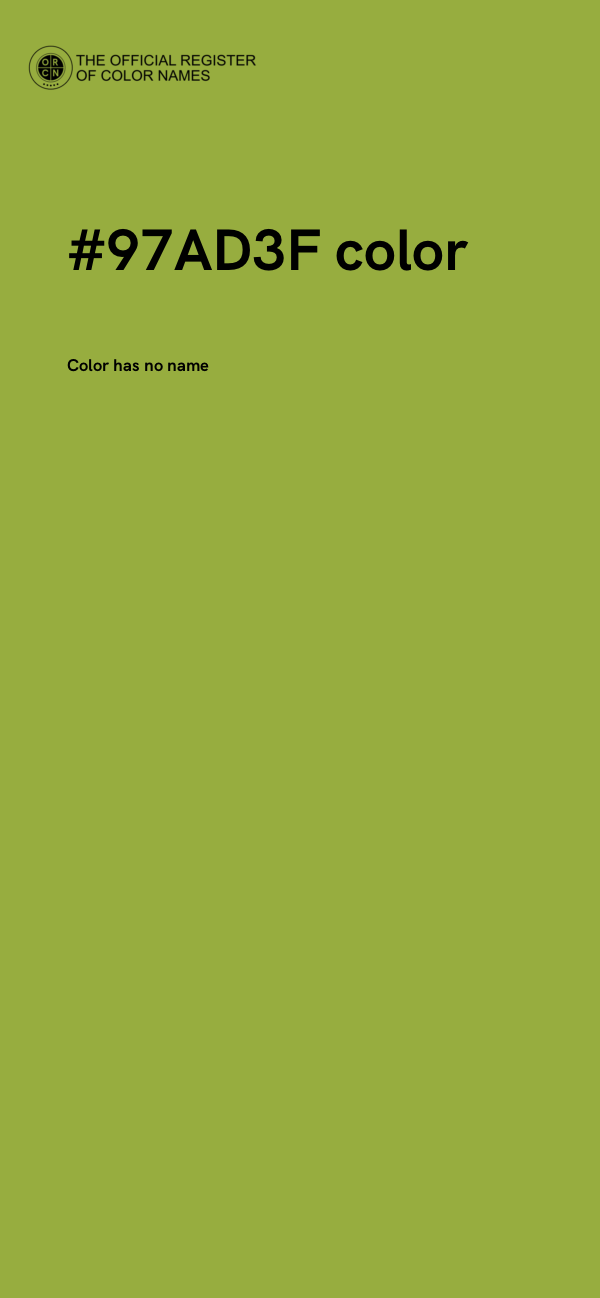 #97AD3F color image