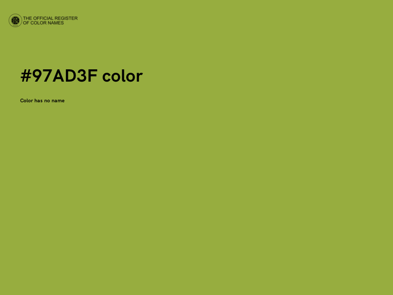 #97AD3F color image
