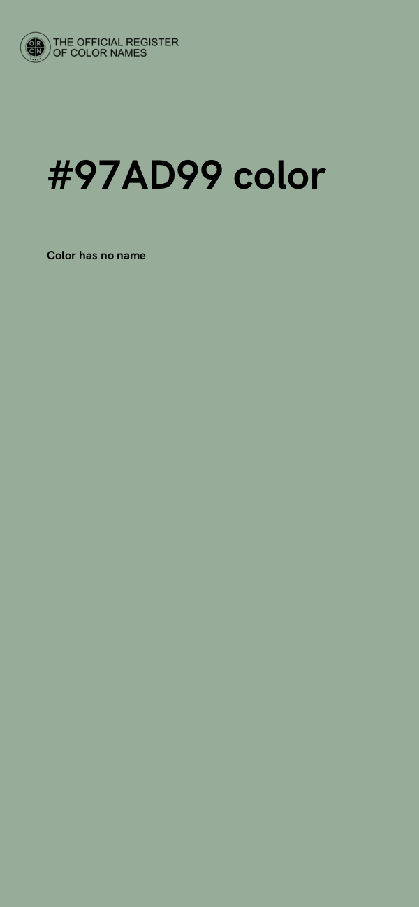 #97AD99 color image
