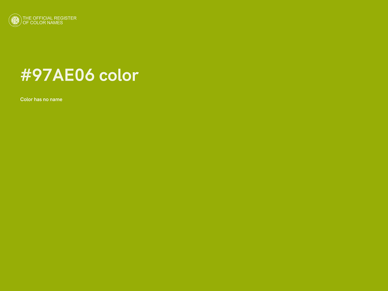 #97AE06 color image