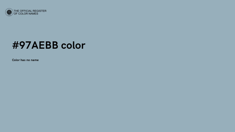 #97AEBB color image