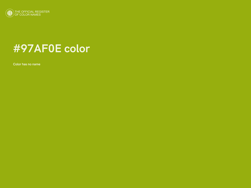 #97AF0E color image