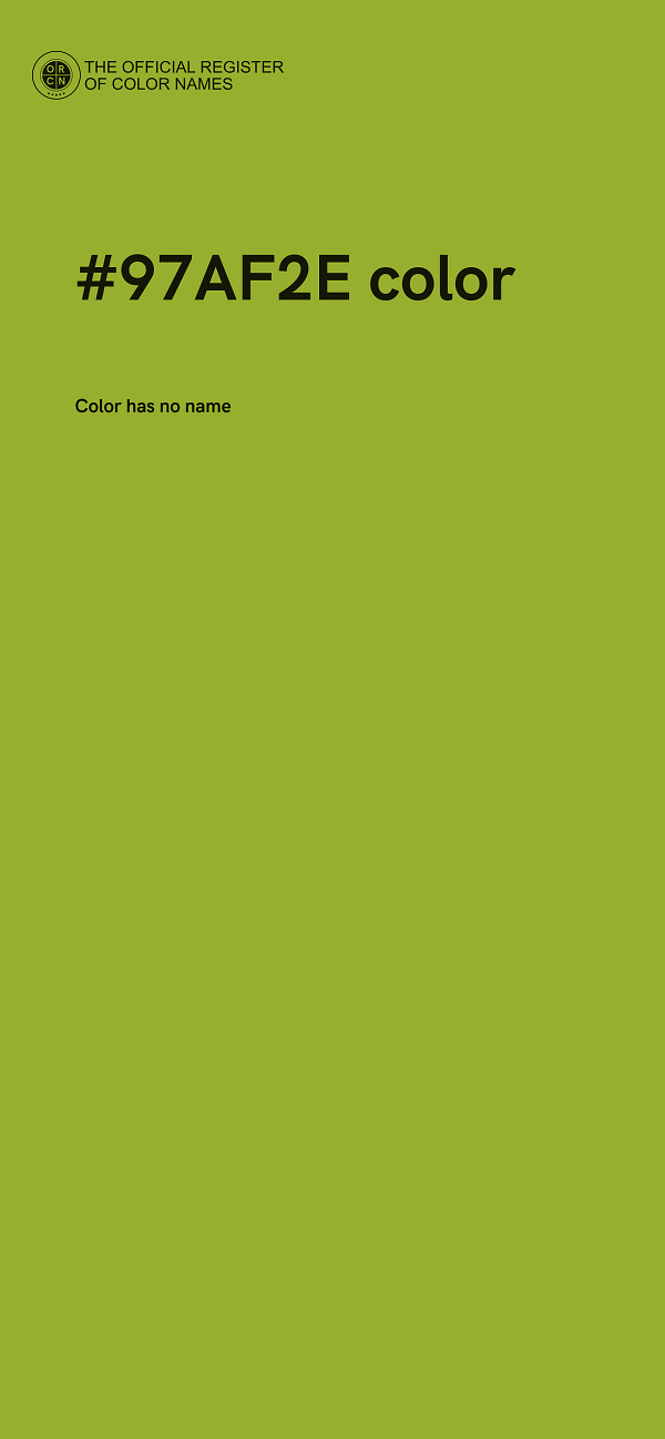 #97AF2E color image