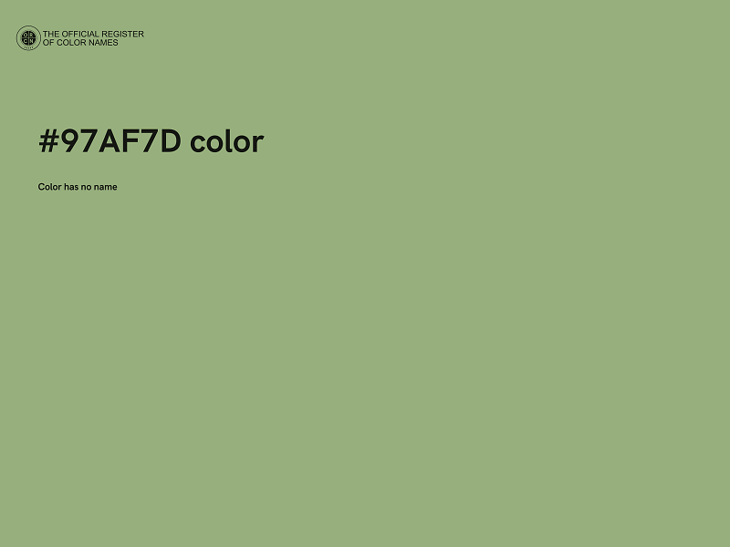 #97AF7D color image