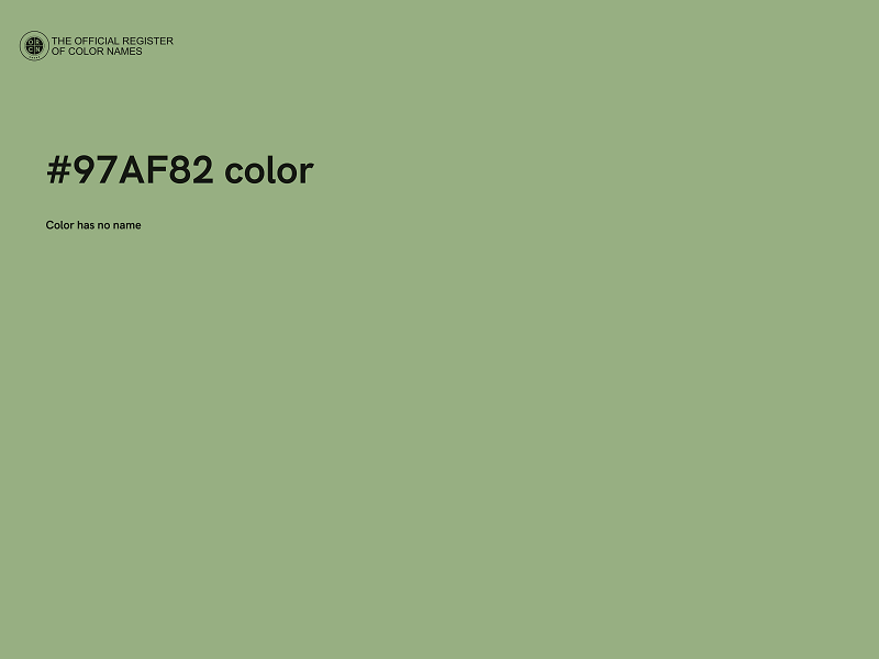 #97AF82 color image