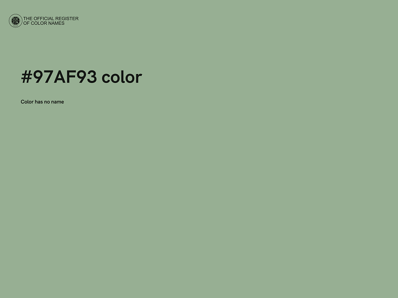 #97AF93 color image