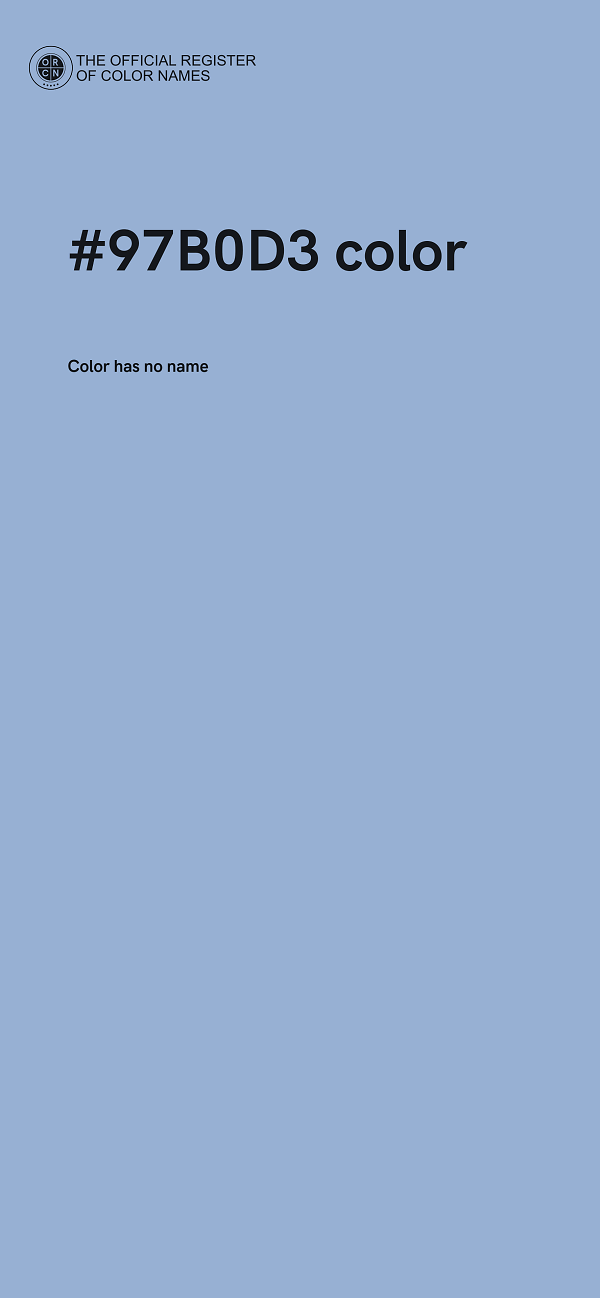 #97B0D3 color image
