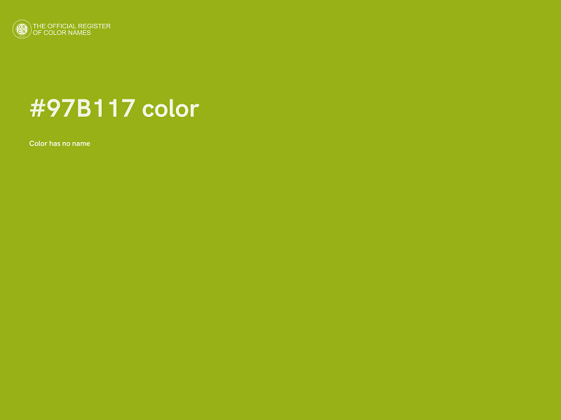 #97B117 color image