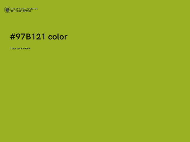 #97B121 color image