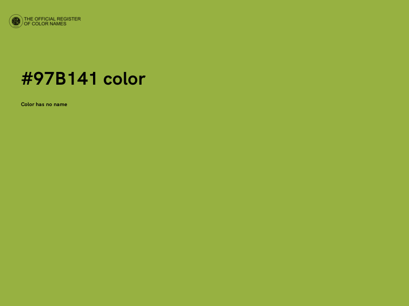 #97B141 color image