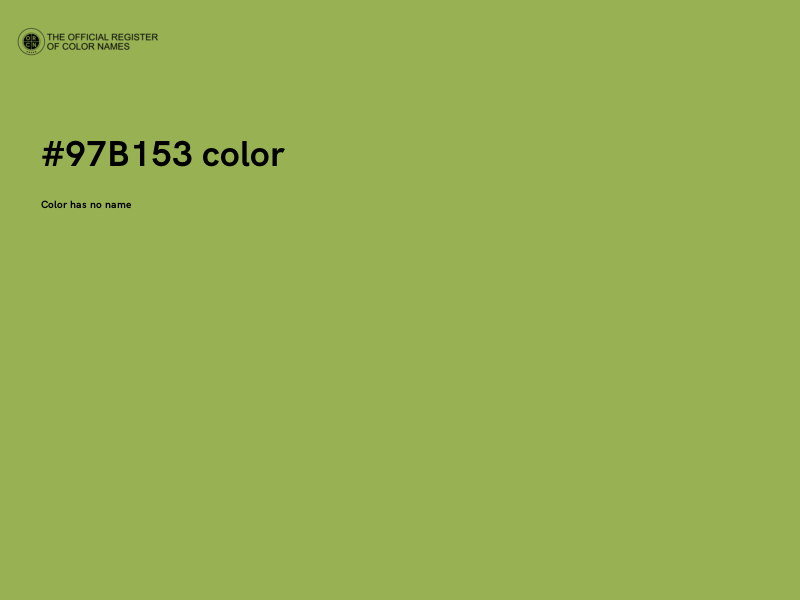 #97B153 color image