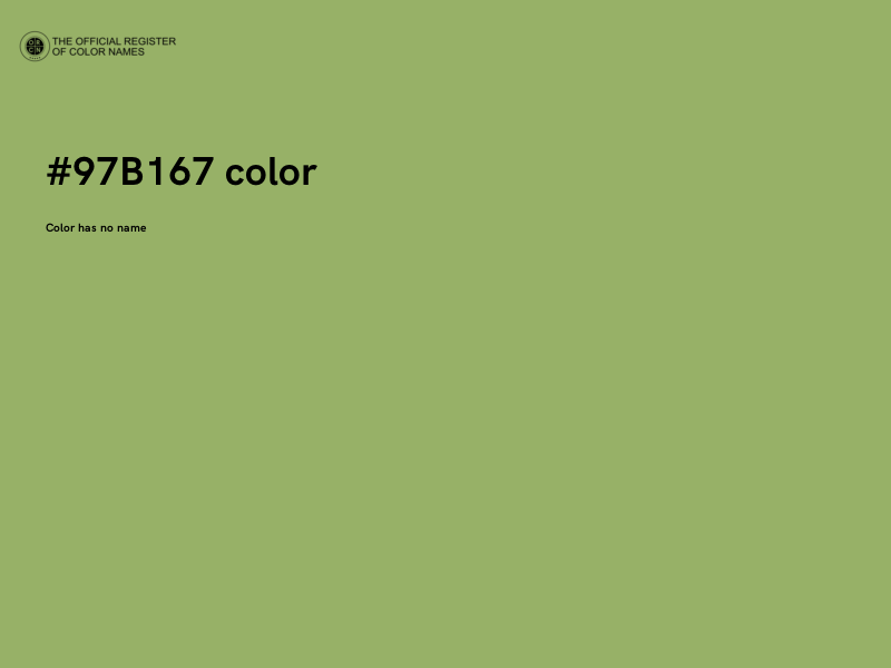 #97B167 color image