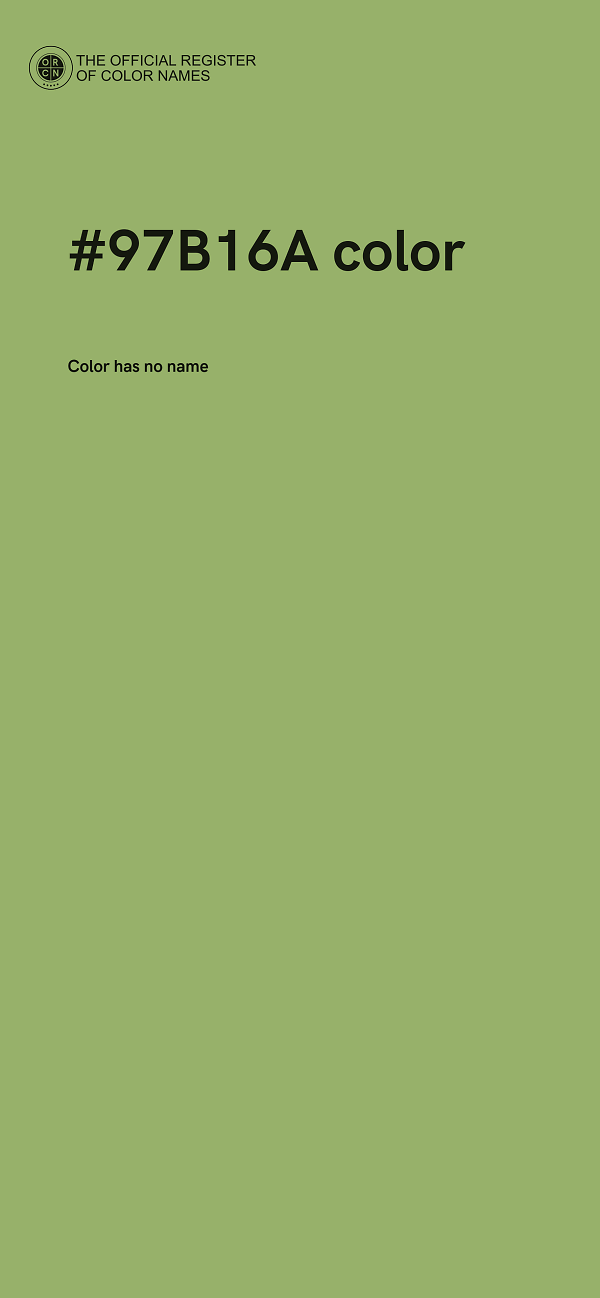 #97B16A color image