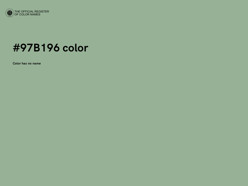 #97B196 color image