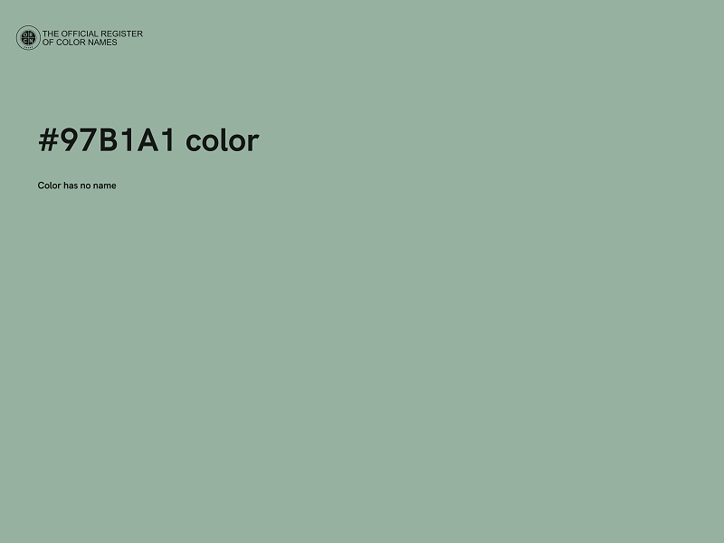 #97B1A1 color image