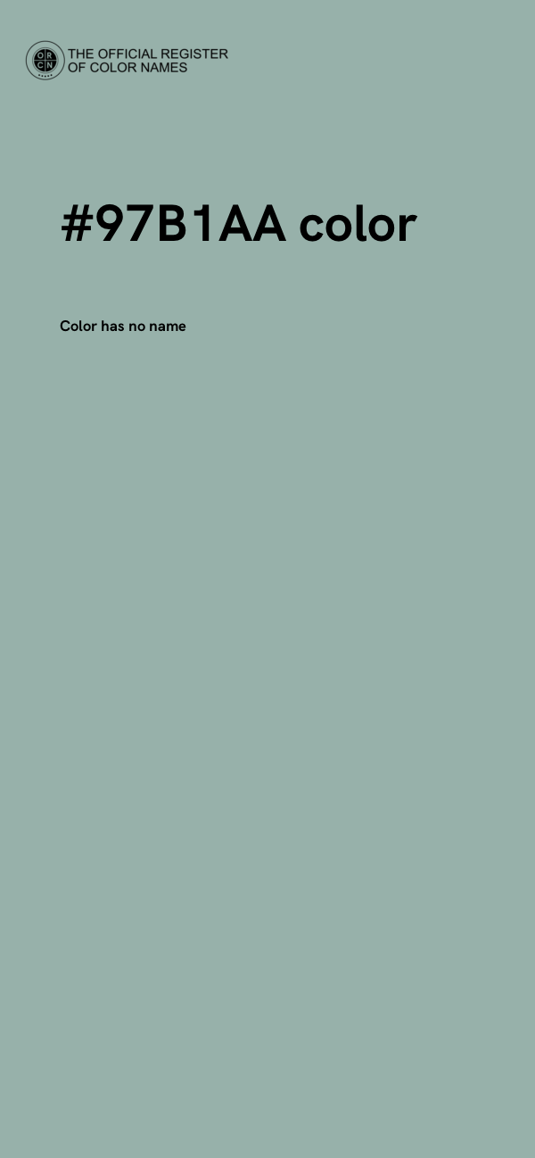 #97B1AA color image