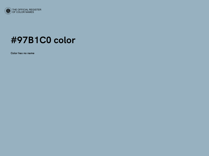 #97B1C0 color image
