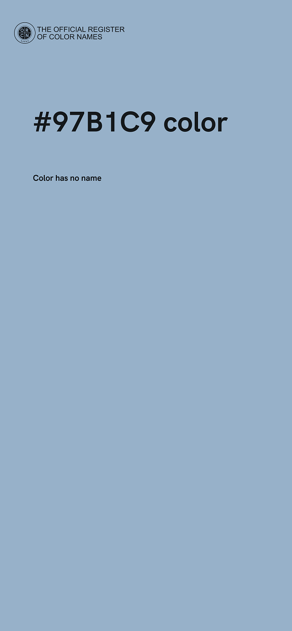 #97B1C9 color image