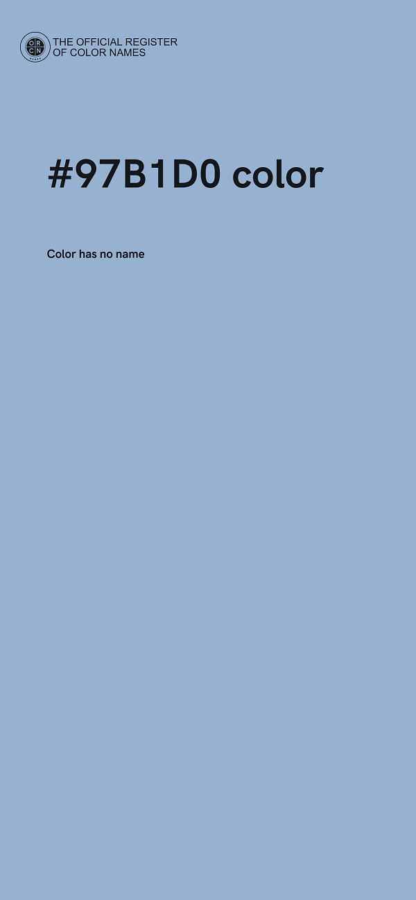 #97B1D0 color image