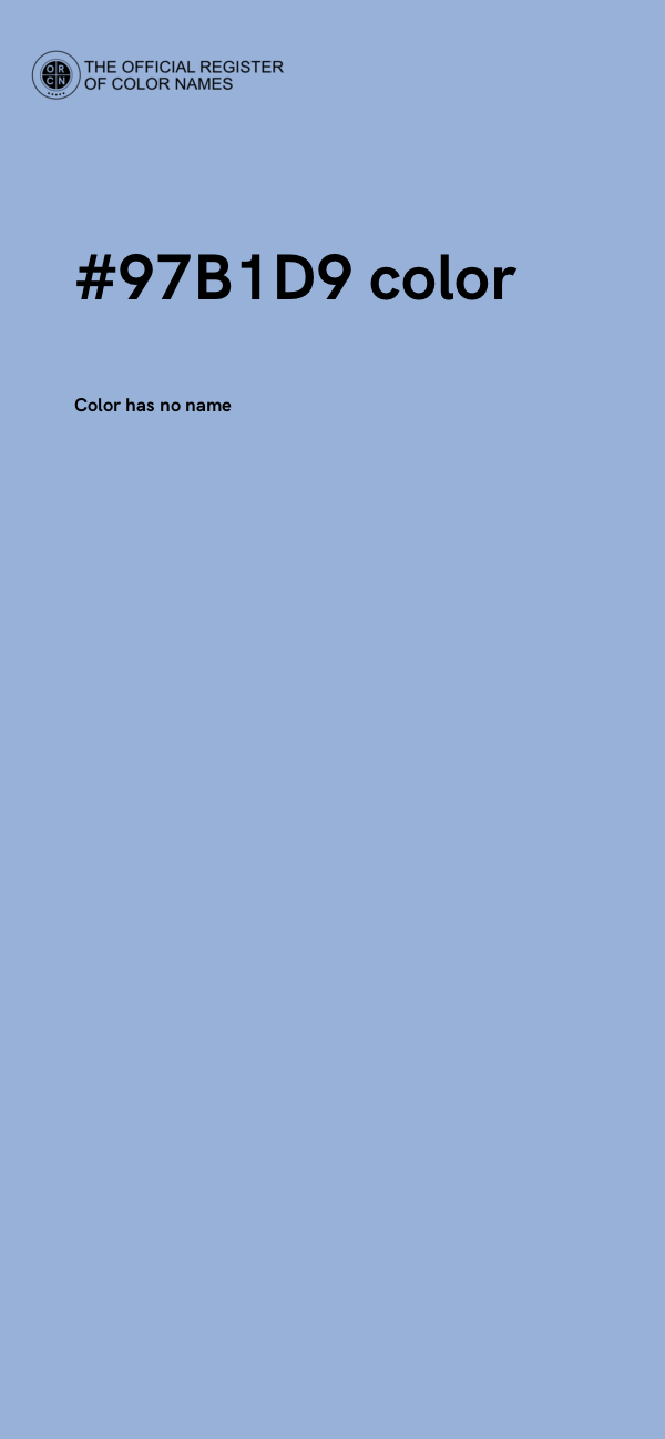 #97B1D9 color image