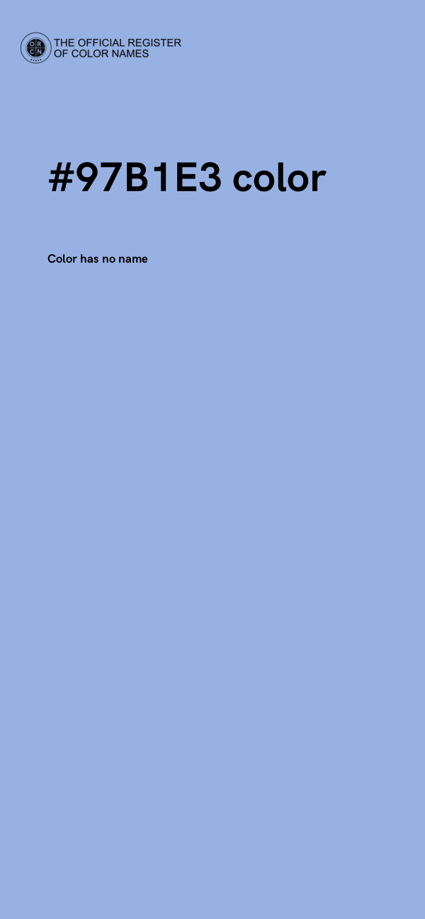 #97B1E3 color image