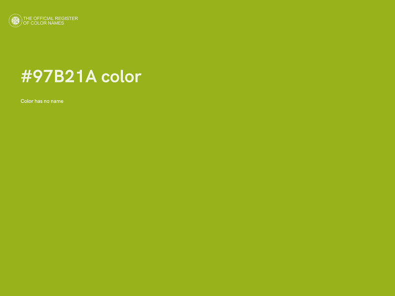 #97B21A color image