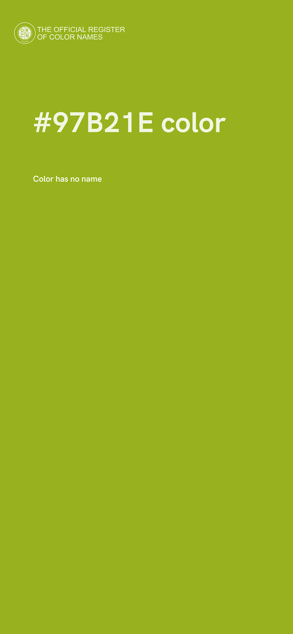 #97B21E color image