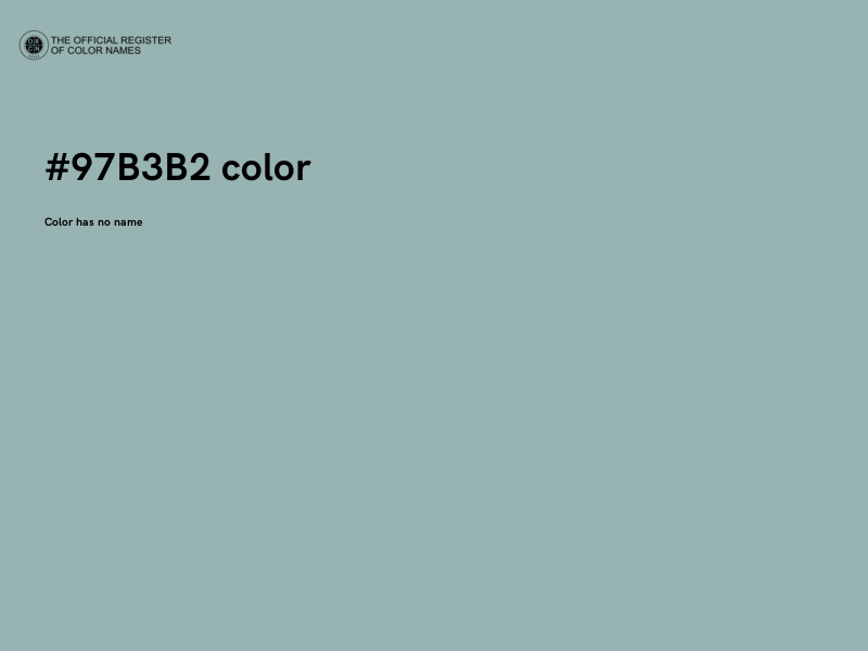 #97B3B2 color image
