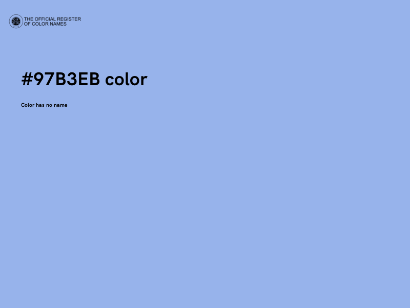 #97B3EB color image
