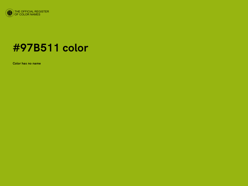 #97B511 color image