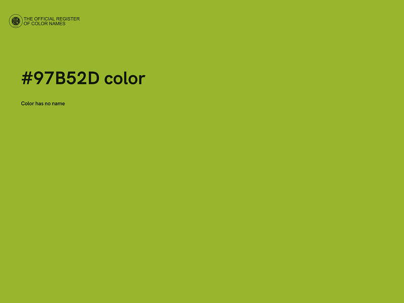 #97B52D color image