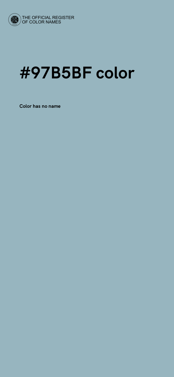 #97B5BF color image