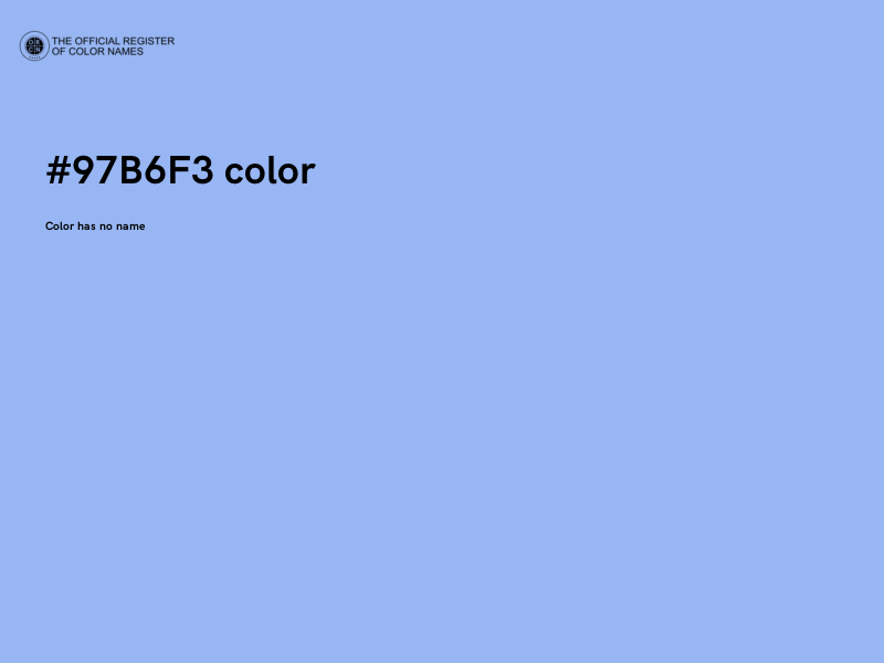 #97B6F3 color image