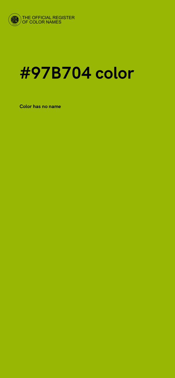 #97B704 color image