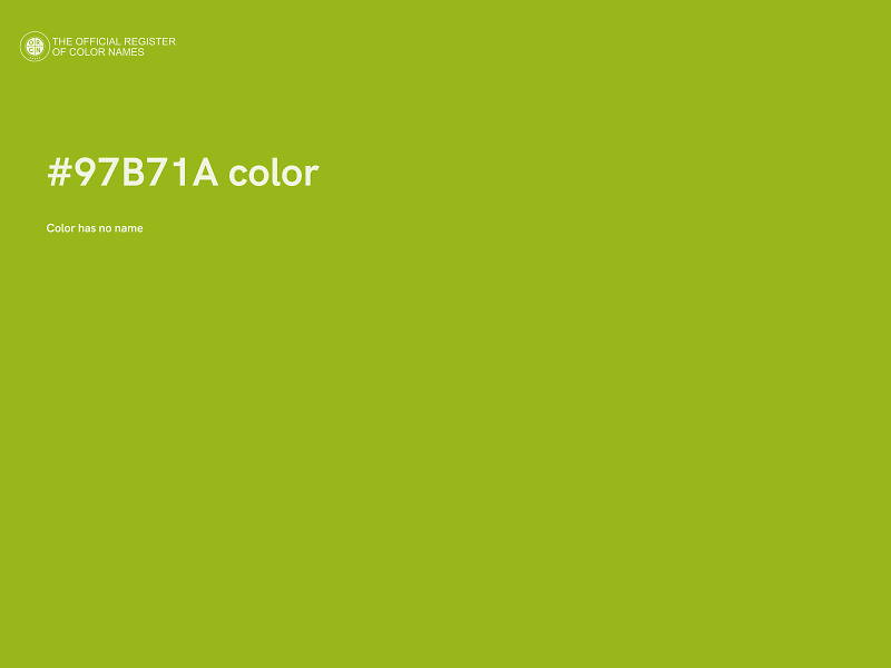 #97B71A color image