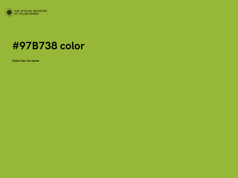 #97B738 color image