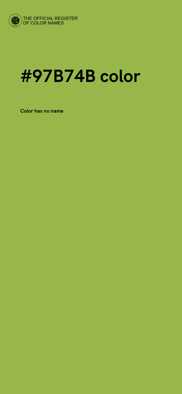 #97B74B color image