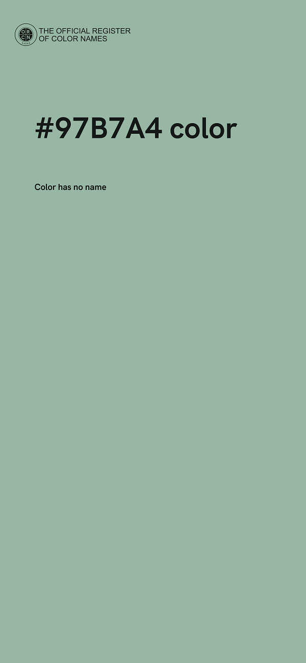 #97B7A4 color image