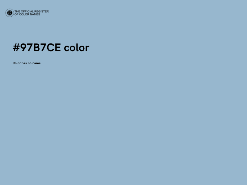 #97B7CE color image