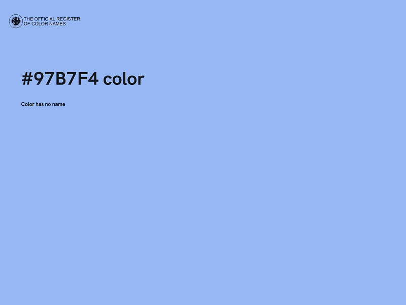 #97B7F4 color image