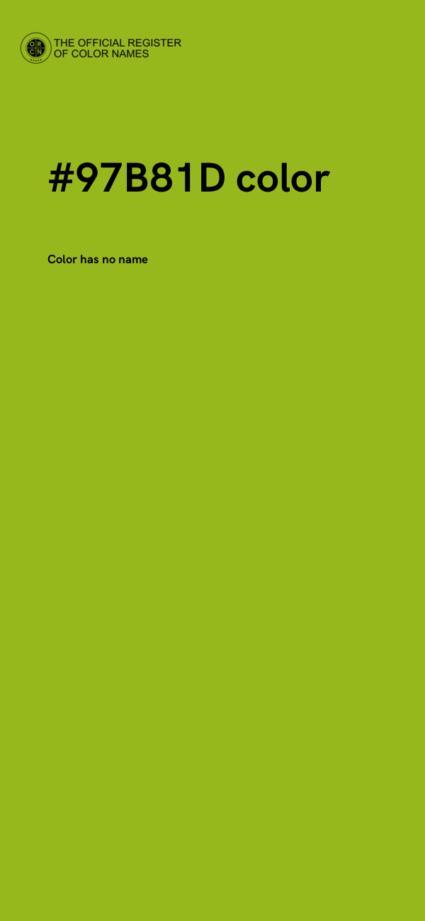 #97B81D color image