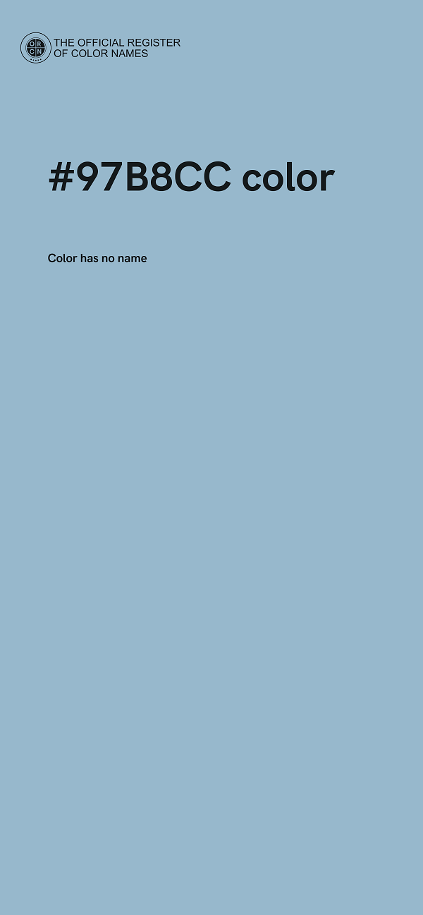 #97B8CC color image