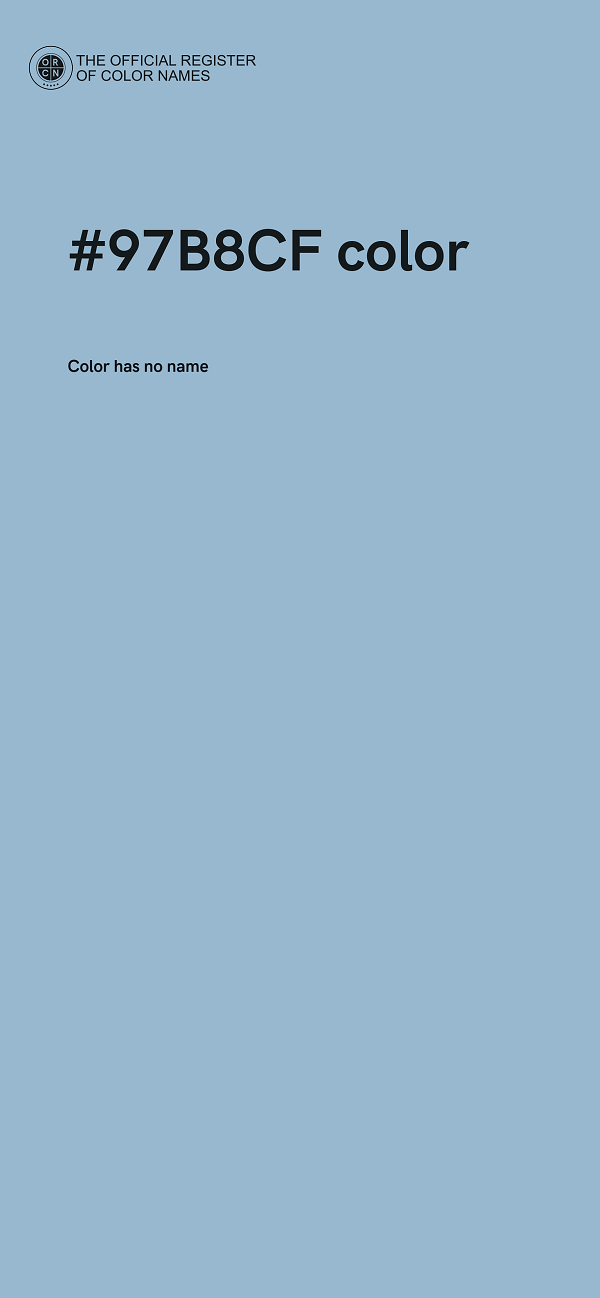 #97B8CF color image