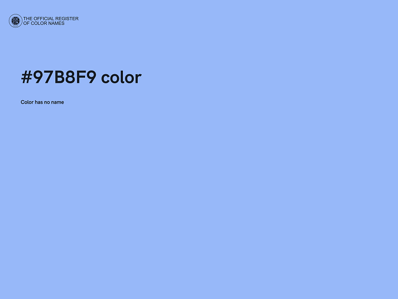 #97B8F9 color image