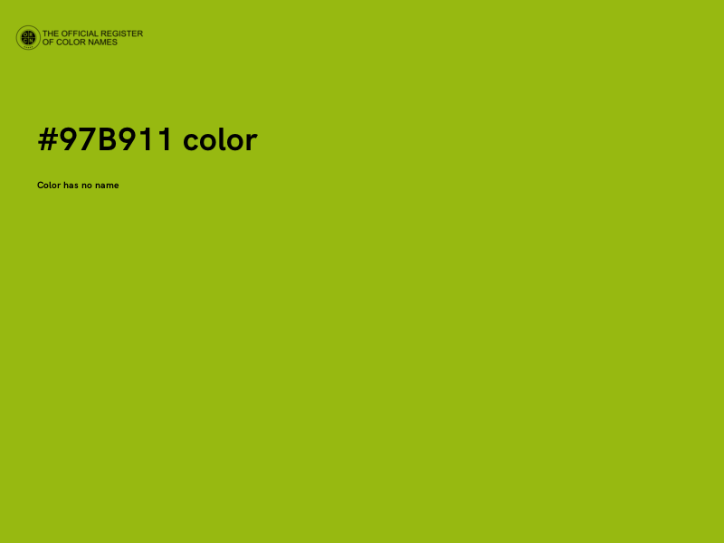 #97B911 color image