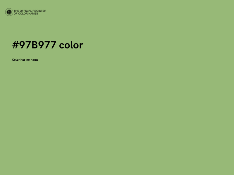 #97B977 color image