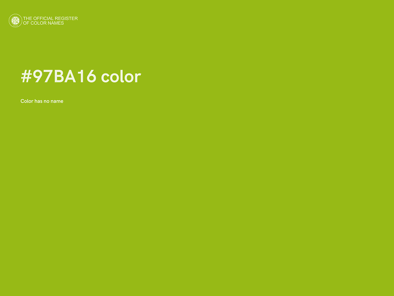 #97BA16 color image