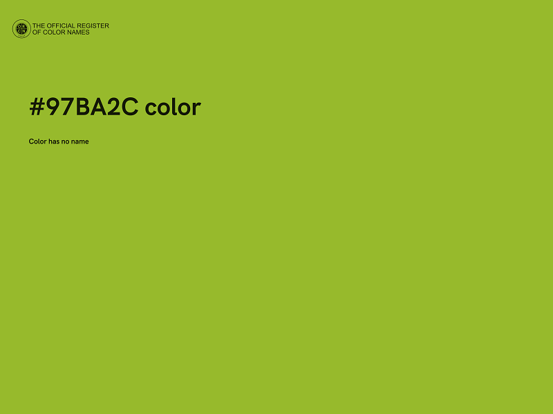 #97BA2C color image