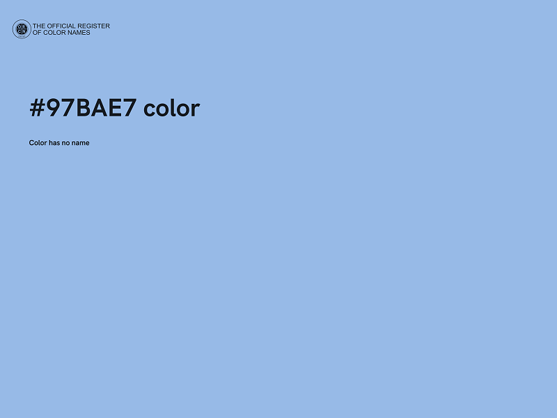 #97BAE7 color image
