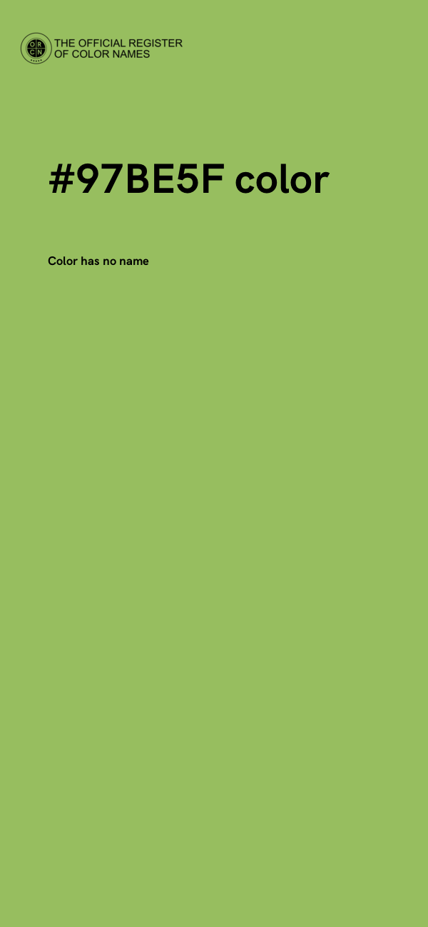 #97BE5F color image